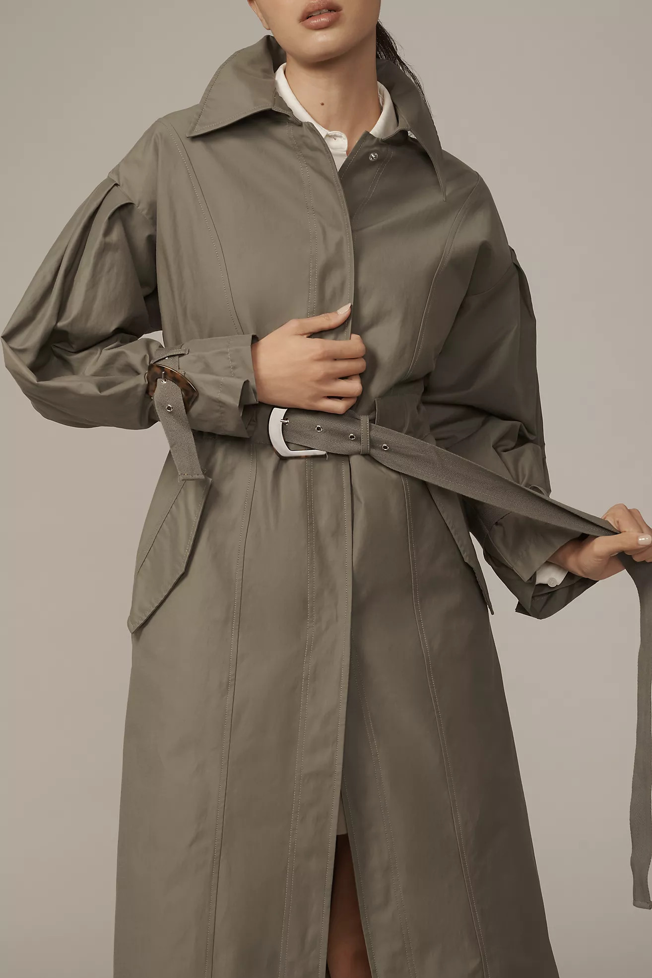 By Anthropologie Belted Trench Coat | Anthropologie (US)