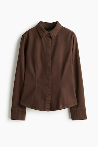 Fitted denim shirt | H&M (UK, MY, IN, SG, PH, TW, HK)