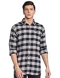 Columbia Men's Cornell Woods Flannel Long Sleeve Shirt, Grey Buffalo Check, Large | Amazon (US)