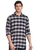 Columbia Men's Cornell Woods Flannel Long Sleeve Shirt, Grey Buffalo Check, Large | Amazon (US)