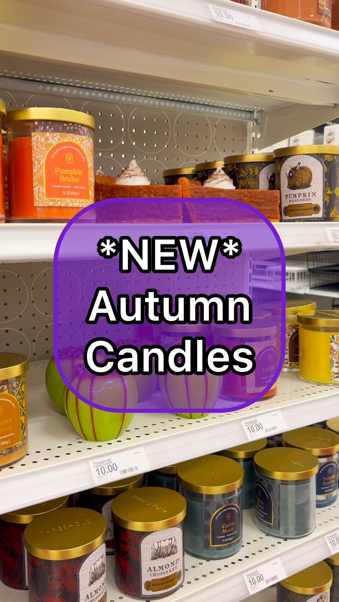 🍂✨ NEW at Target: Autumn Treat-Shaped Candles! ✨🍂

Target just dropped the coziest candles of the season, and they’re almost too cute to light! 🕯️ Now available in the yummiest fall shapes:
🥧 Pumpkin Pie (complete with whipped cream)
🍎 Caramel Apples (drippy and sweet!)
🧁 Muffins (hello, cozy bakery vibes)
🍏 Apple Pie (crust details and all — SO realistic!)

They smell just as good as they look and instantly make your home feel like a warm fall day. Perfect for decorating, gifting, or treating yourself to some autumn magic.

Hurry before they’re gone! These cuties are flying off the shelves! 🛒🍁
#TargetFinds #FallDecor #CandleGoals #PumpkinSpiceSeason #AutumnVibes #CozyAtHome

#LTKSaleAlert #LTKSeasonal #LTKHome