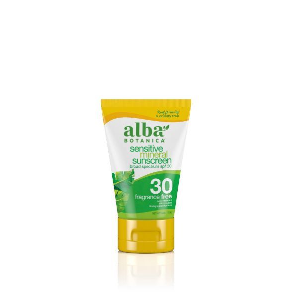 Alba Botanica Fragrance Free Sunscreen Lotion - SPF 30 - 4oz | Target