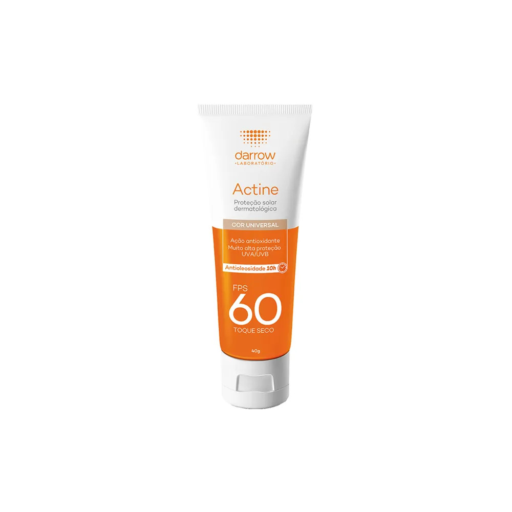 Protetor Solar Facial Darrow Actine FPS 60 Cor Universal 40 g | Amobeleza (BR)