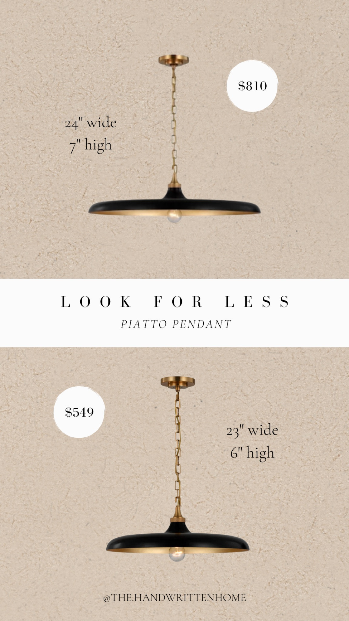 Piatto Pendant Dupe

Exact same pendant that is completely customizable in many colors and finishes.

Kitchen lighting
Pendant light
McGee
Visual Comfort 
Amber interiors
McGee and co dupe

#LTKsalealert #LTKFind #LTKhome