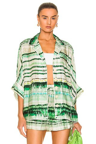 Alexis East Top in Emerald | FWRD | FWRD 