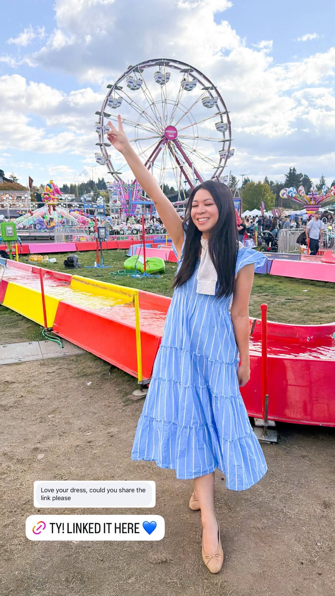 Striped maxi dress with cute ballet flats!

#LTKsummer #LTKstyletip #LTKdresses