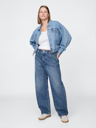 Curvy High Rise Barrel Jeans | Gap (US)