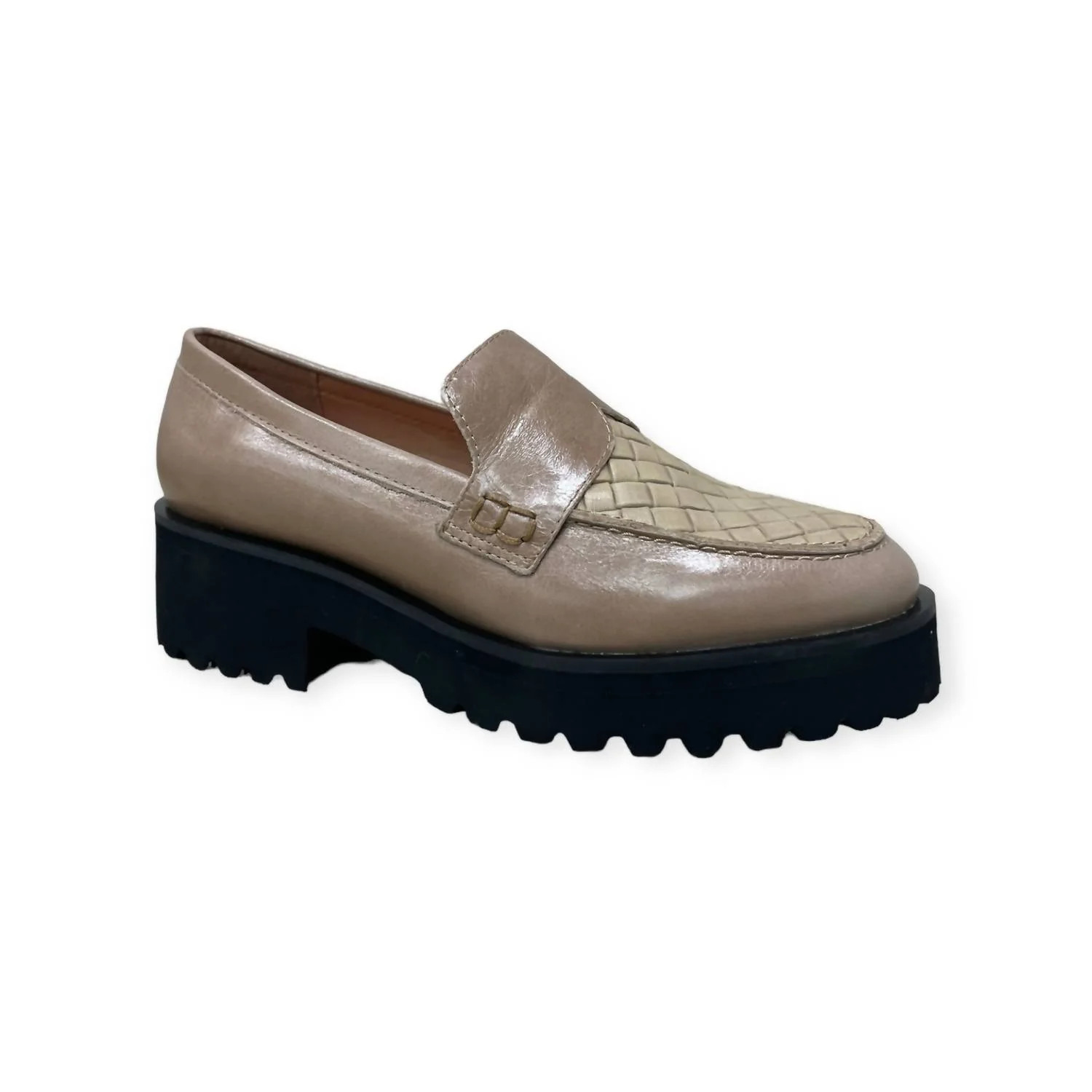 Women's Woven Lady Loafer In Beige | Shop Simon