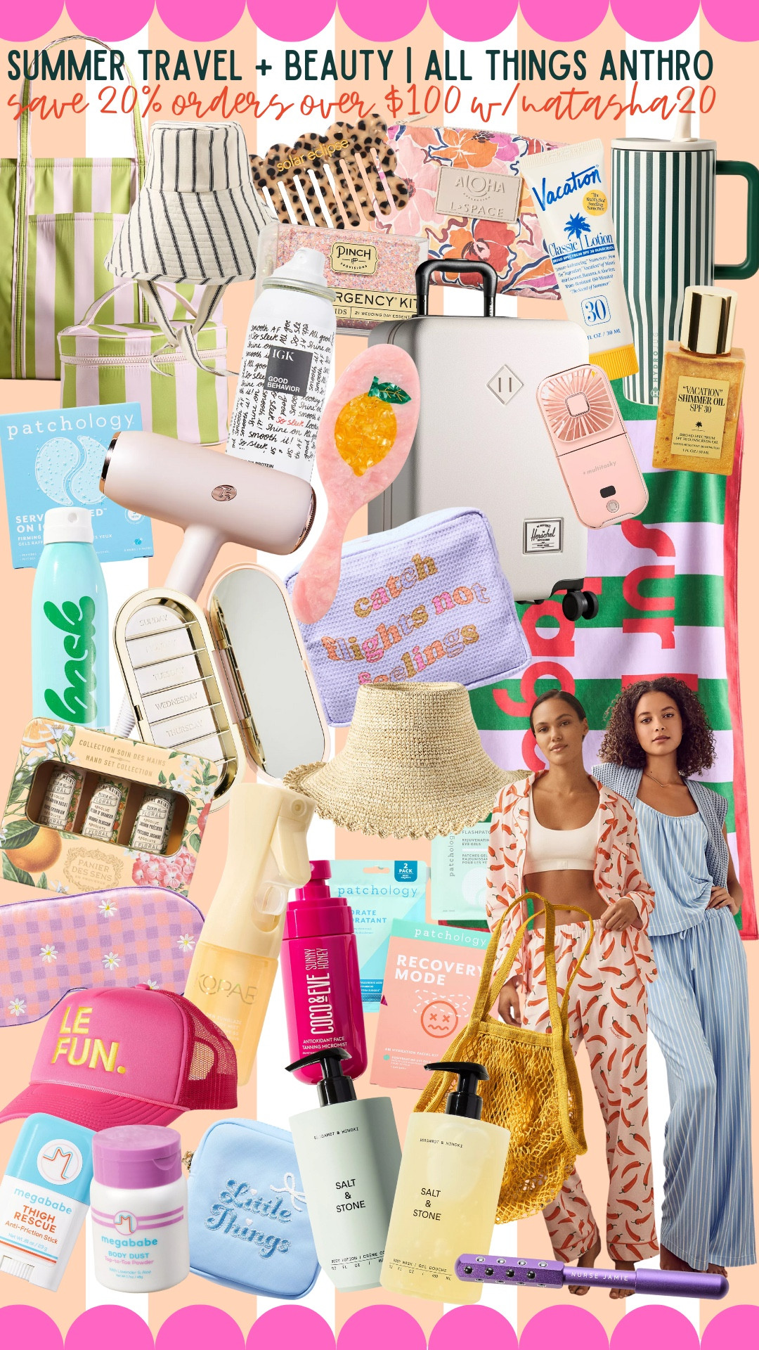summer travel + beauty at @Anthropologie | save 20% on orders over $100 w/ code NATASHA20 … #anthropartner 

#LTKTravel #LTKSaleAlert #LTKBeauty