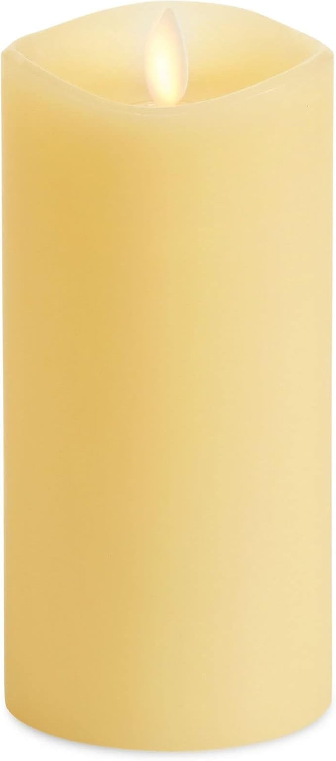 Luminara Realistic Artificial Moving Flame Pillar Candle - Moving Flame LED Battery Operated Ligh... | Amazon (US)