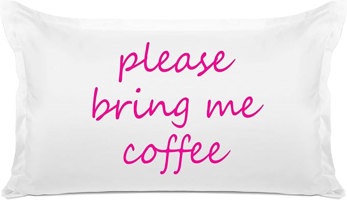 Di Lewis Pillowcase - Bring Me Coffee Funny Quote Pillow Case - Hypoallergenic, Breathable, Anti ... | Amazon (US)