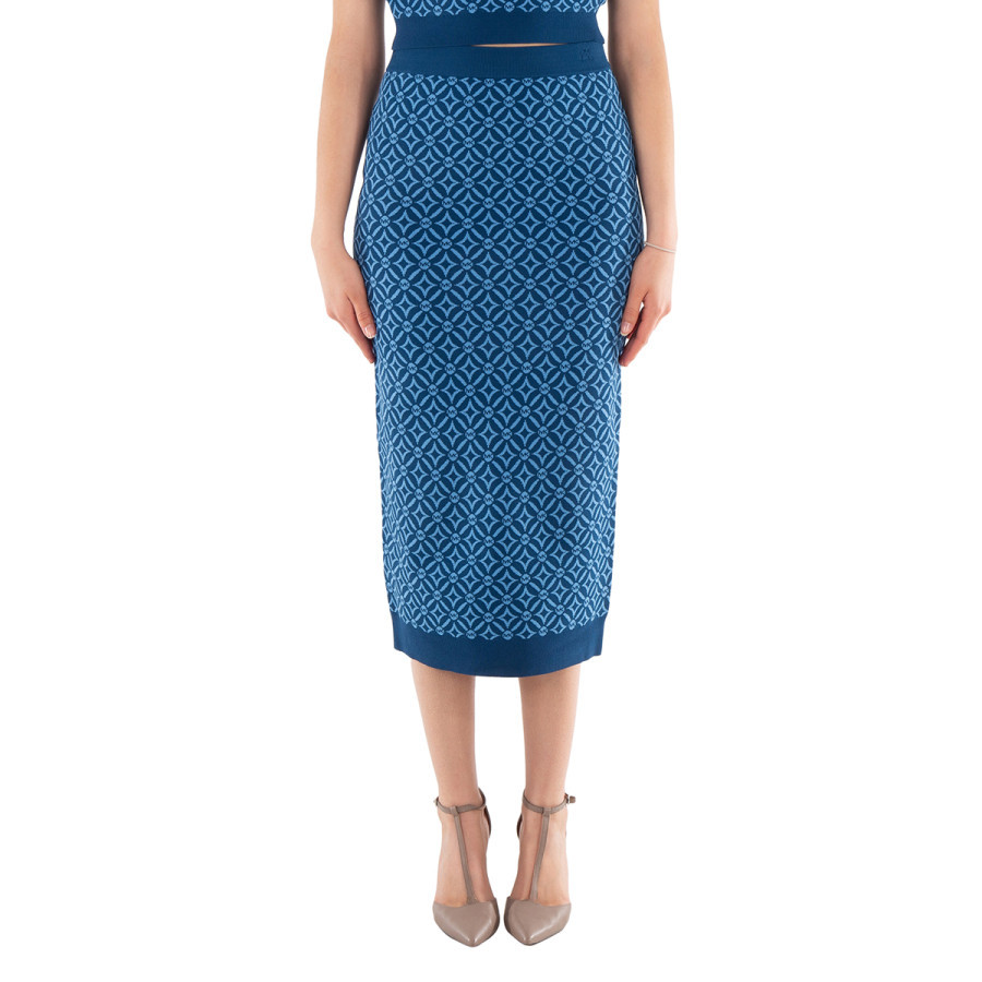 Michael Kors Logo Jacquard Stretch Knit Pencil Skirt | Jomashop.com & JomaDeals.com