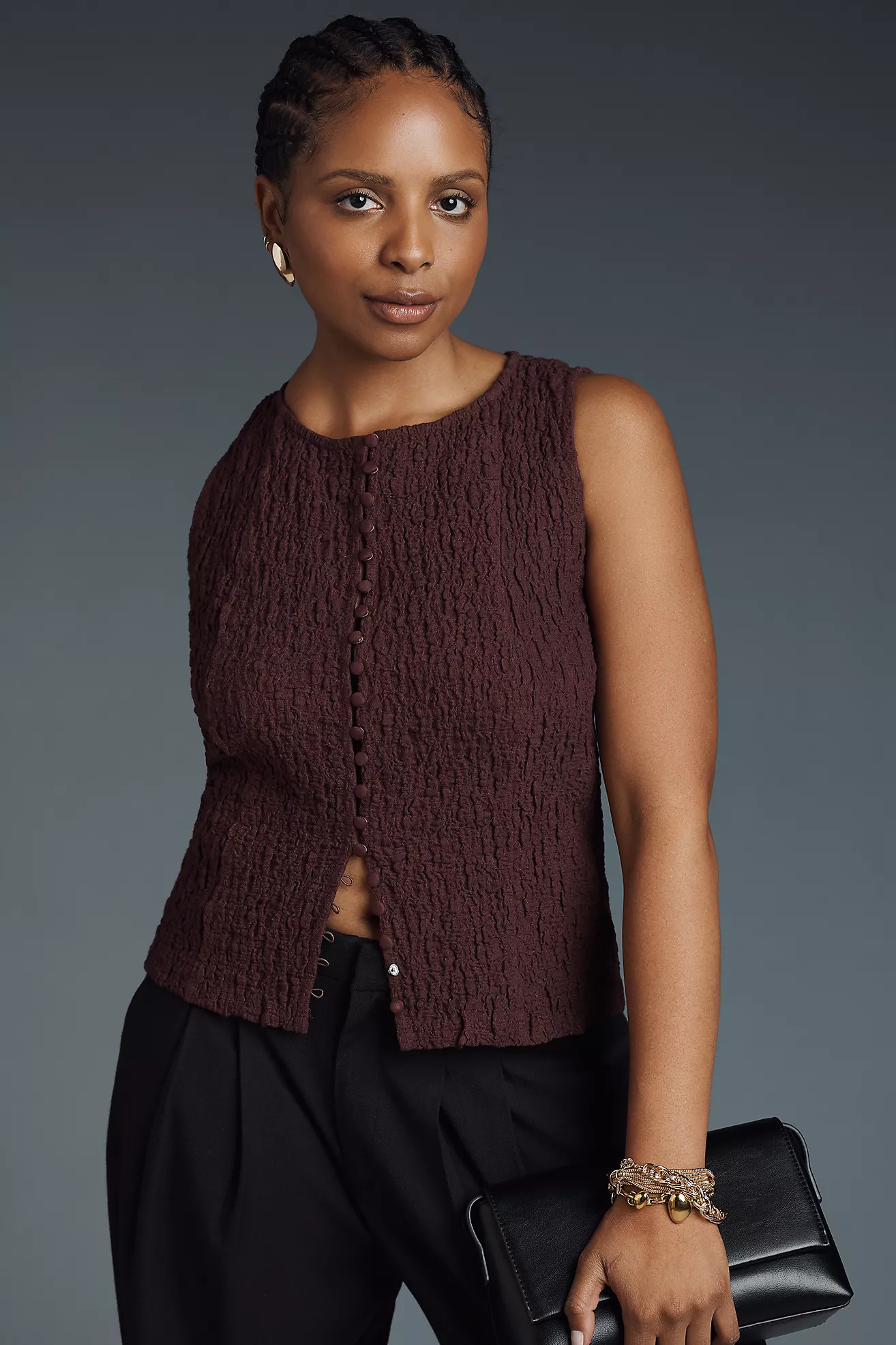 By Anthropologie Puckered Peplum Top | Anthropologie (US)