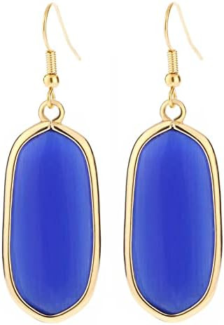 BaubleStar Natural Crystal Healing Stone Drop Dangle Earrings for Women Girls | Amazon (CA)