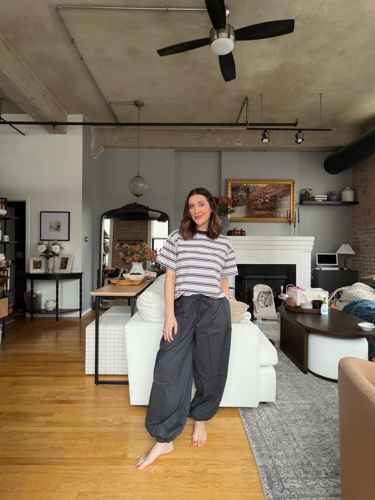Oversized balloon pants trend from @Aerie I am wearing size XS pants and S top