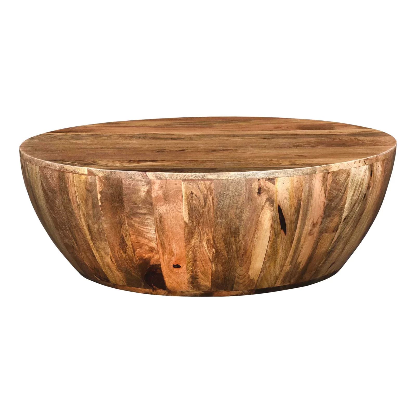 Cassius Solid Wood Drum Coffee Table | Wayfair North America