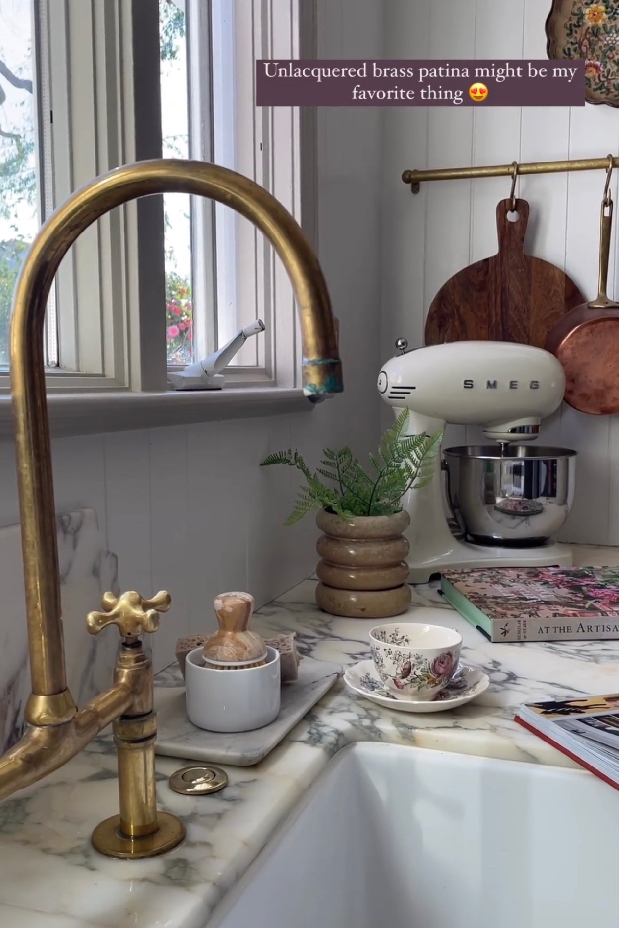 Unlacquered brass patina might be my favorite thing 🤩