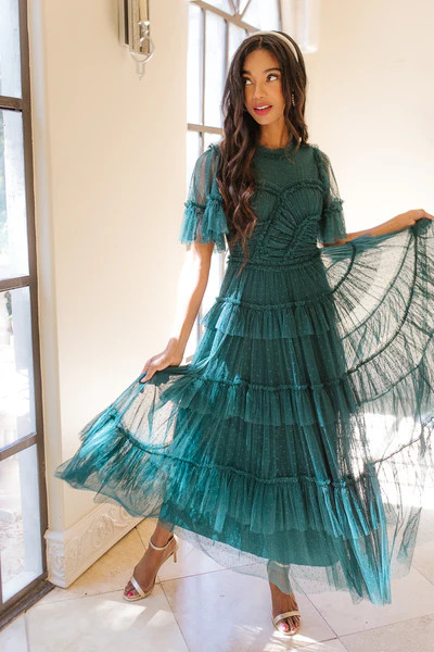 Whimsical Dress in Emerald | Ivy City Co