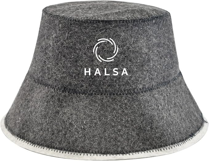 Sauna Hat for Men & Women – 100% Natural Wool Felt Finnish Banya Cap, Handmade Bucket Style Sau... | Amazon (US)