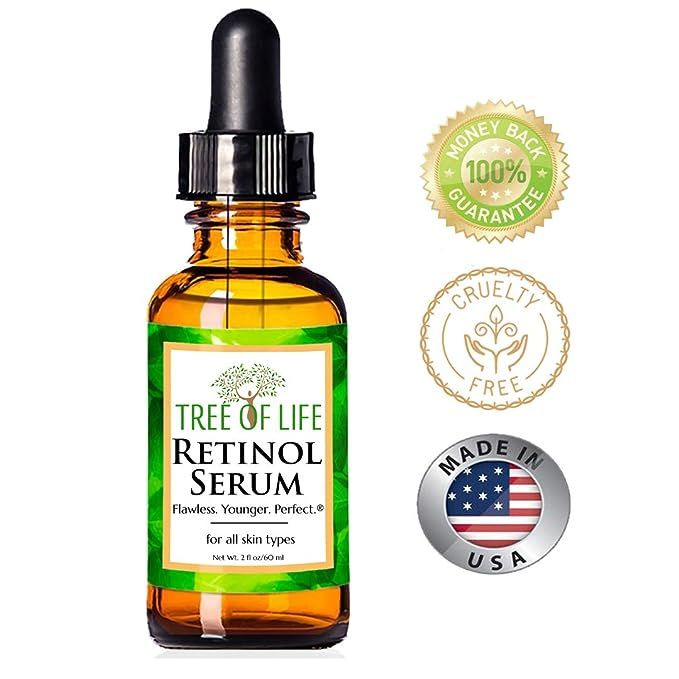 Retinol Serum for Face and Skin, DOUBLE SIZE (2oz) Anti Aging Serum, Clinical Strength | Amazon (US)