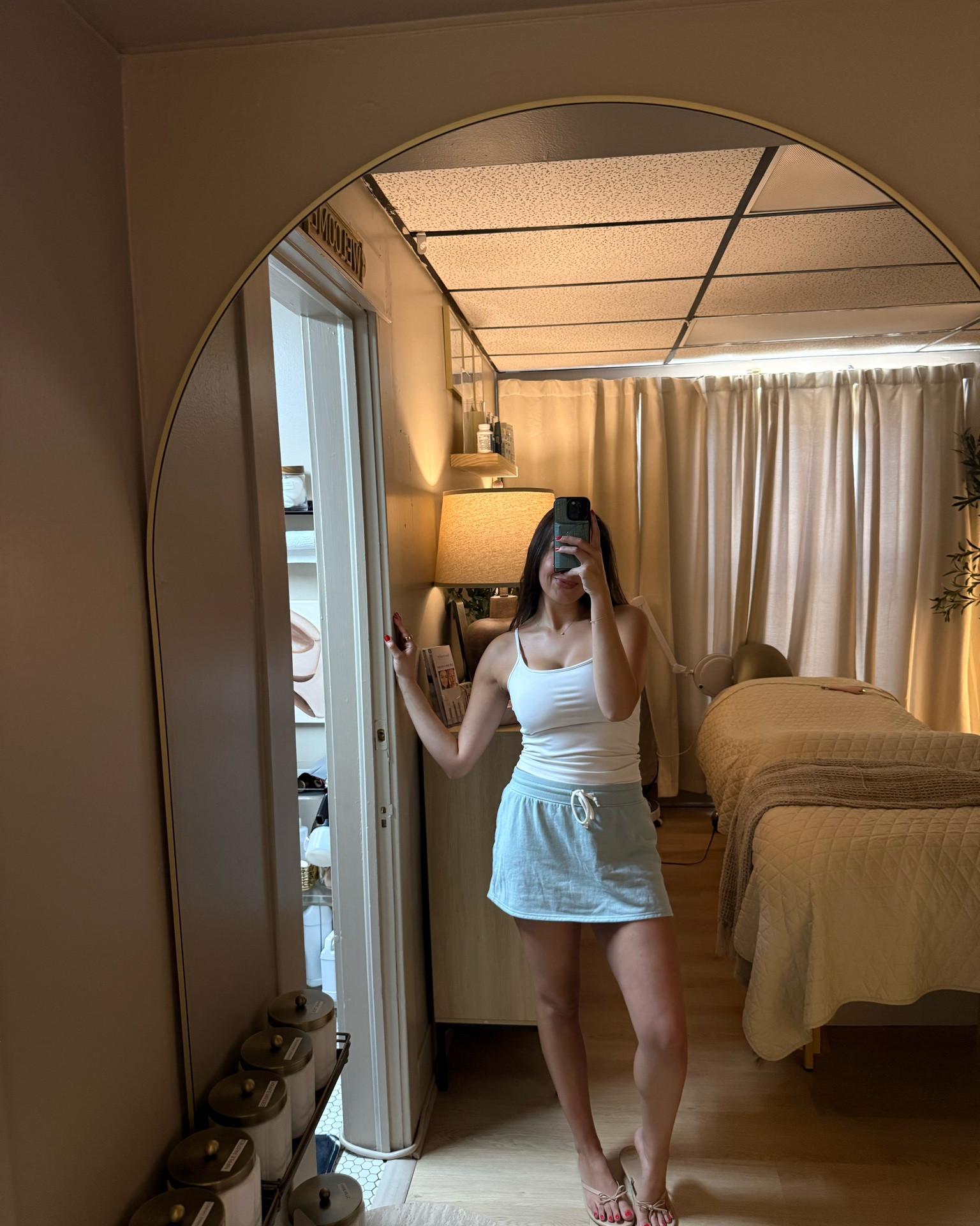 🤍🩵 yesterdays target outfit. 

tank: small
skort: small

#LTKootd