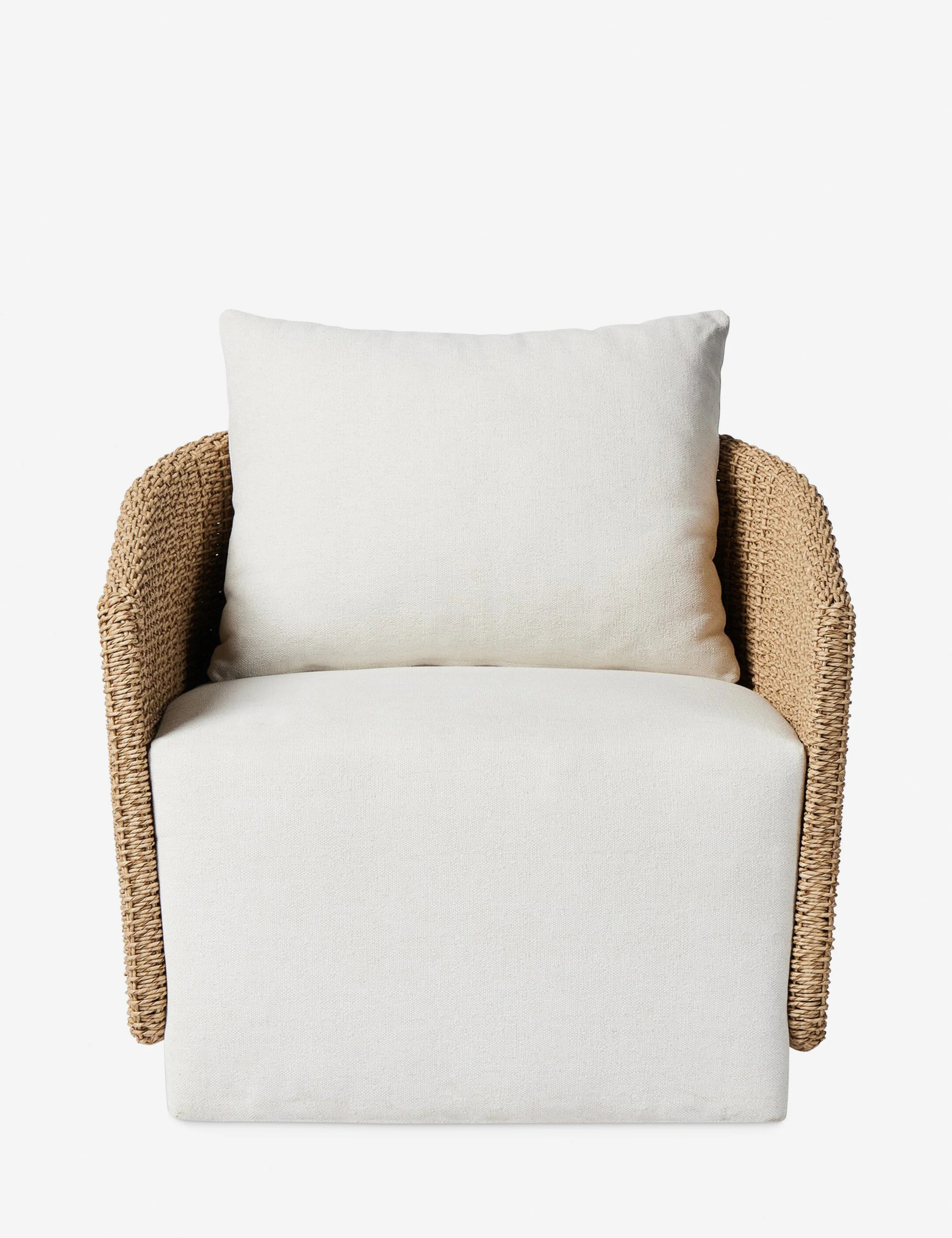 Tennille Indoor / Outdoor Swivel Chair | Lulu and Georgia 