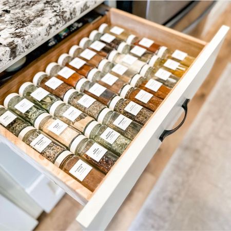 Organize and beautify your spices with matching jars and labels - all in one place.

#LTKhome