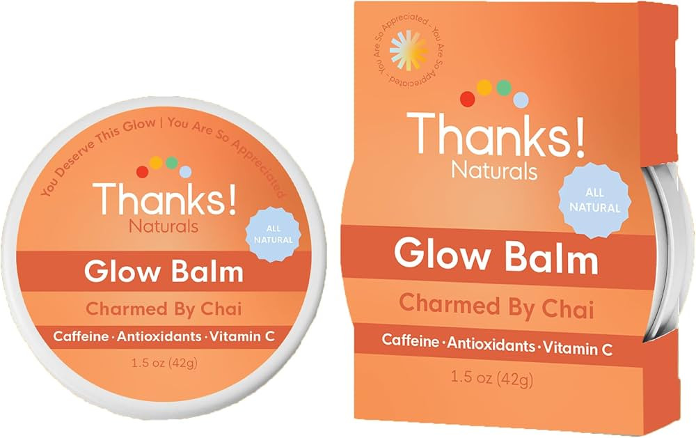 Glow Balm, Charmed by Chai, Vegan Body Balm with Vitamin C, Caffeine, Clove, Cardamom and Cinnamo... | Amazon (US)