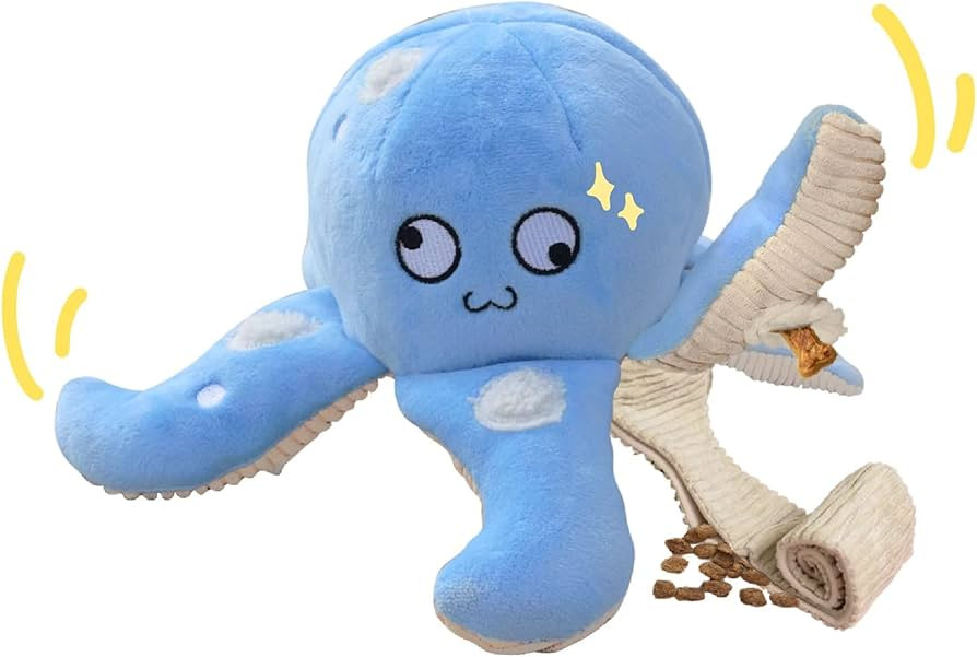 Octopus Dog Toy, Stuffed Squeaky Dog Chew Toys, Hide and Seek Dog Toys for Large Medium Small Pup... | Amazon (US)