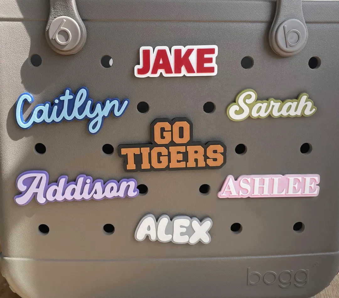 Custom 3D Printed Bogg Bag Name Charm: Personalized Bag Tag | Etsy (Global)
