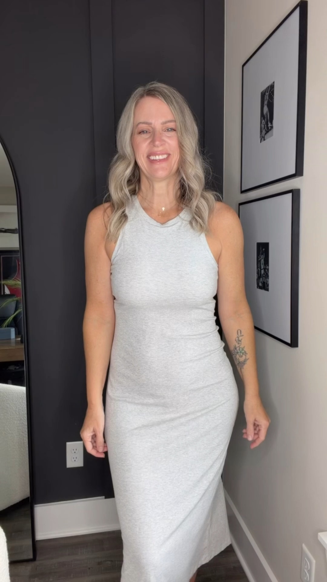 My midi dress is on sale! I’m wearing a small. 

Target finds, spring dress, spring outfit 2026, midi dress, casual outfit 

#LTKTall #LTKSaleAlert #LTKootd