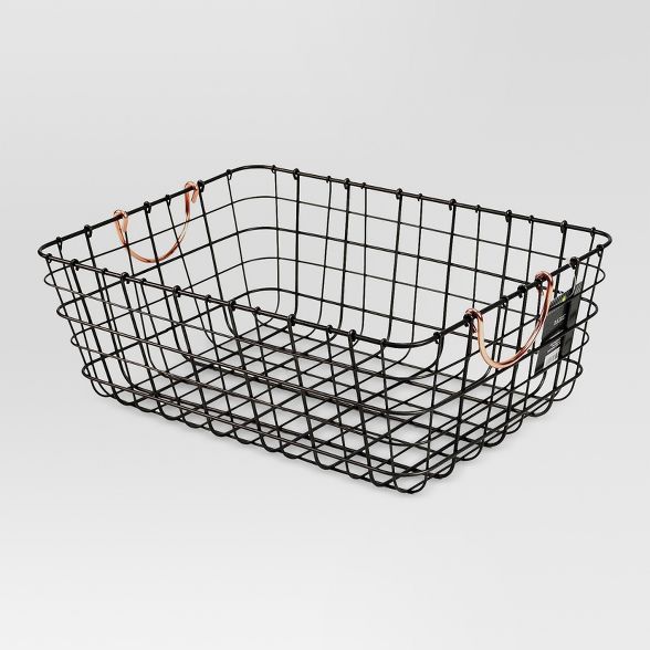 Small Wire Decorative Basket With Copper Handle - Threshold™ | Target