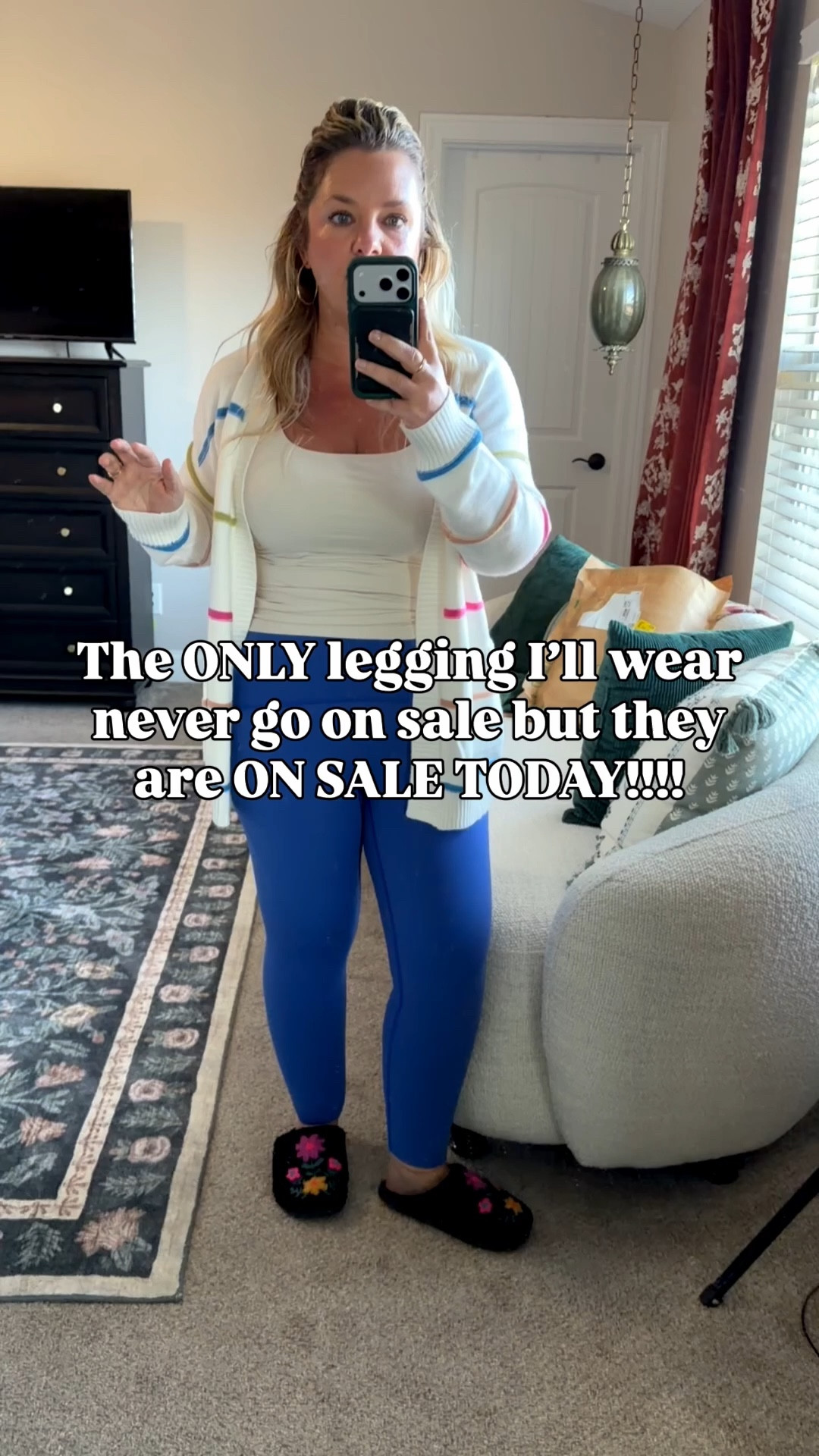 Spanx is doing a 20% off LTK app code!!! Code: LTKSPANX My FAV leggings of ALL TIME are included & the code works on sale items too!!!! @Spanx 

I’m wearing my true size large & I get the 7/8 length bc I’m 5’2” so they are perfect on me. If you don’t want as much compression, size up  

#LTKSpringSale #LTKMidsize #LTKPetite