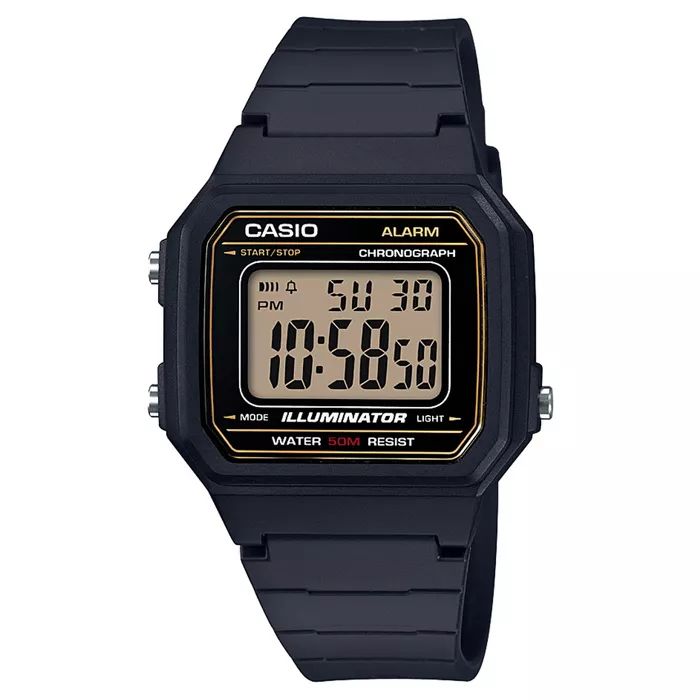 Casio Men's Classic Square Digital Sports Watch - Black | Target