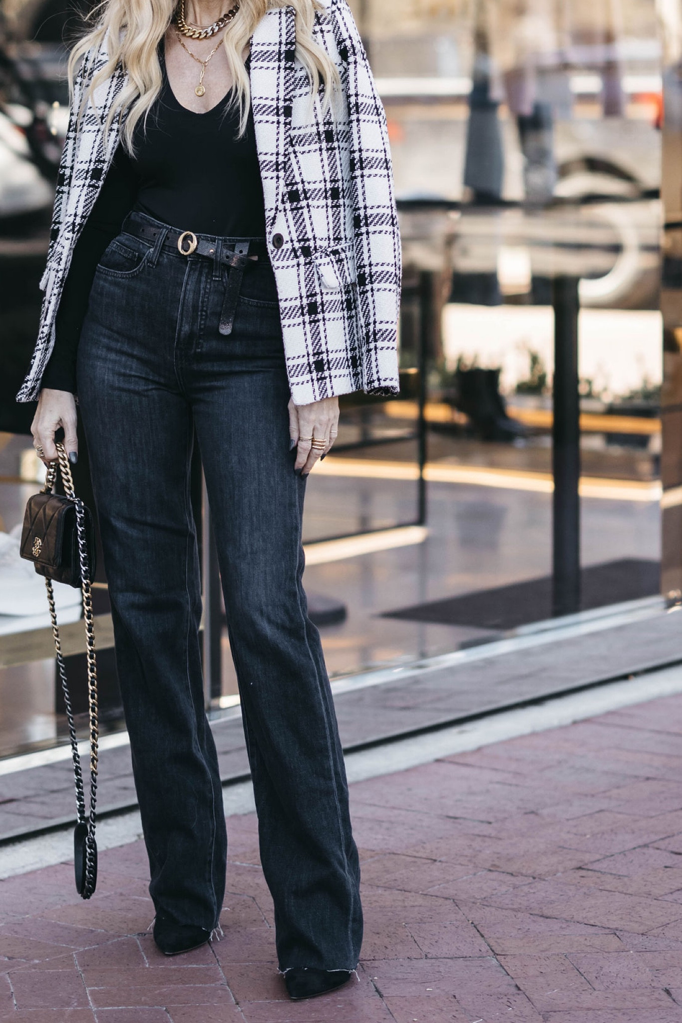 SALE ALERT - Veronica Beard high waisted straight leg jeans 50% off!!! They run tts, I’m wearing a size 24. 

#LTKstyletip #LTKsalealert #LTKunder100