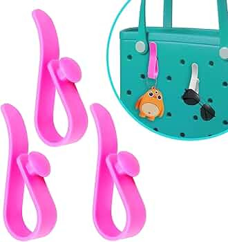 CULASIGN 3Pcs Hooks for Bags, Insert Keychain Holder Charms Organize Valuables for Beach Bag | Amazon (US)