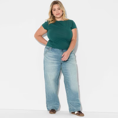 Women's 90's Mid-Rise Relaxed Straight Jeans - Wild Fable™ | Target