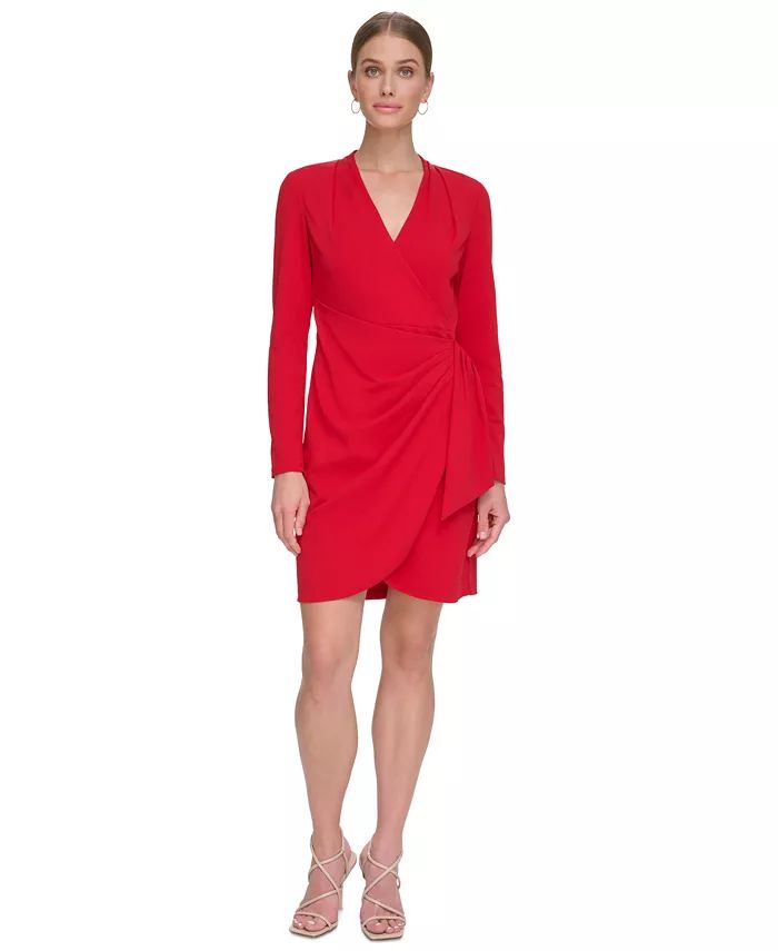 DKNY Women's Draped Ruched Sheath Dress - Macy's | Macy's