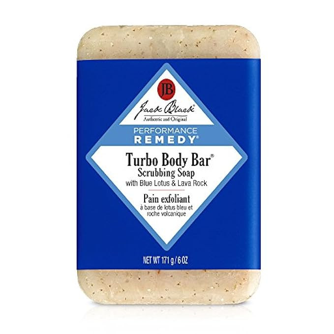JACK BLACK – Turbo Body Bar Scrubbing Soap – Men's Soap with Blue Lotus and Lava Rock, Moisturizing  | Amazon (US)