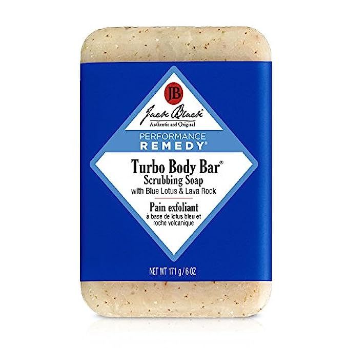 JACK BLACK – Turbo Body Bar Scrubbing Soap – Men's Soap with Blue Lotus and Lava Rock, Moisturizing  | Amazon (US)