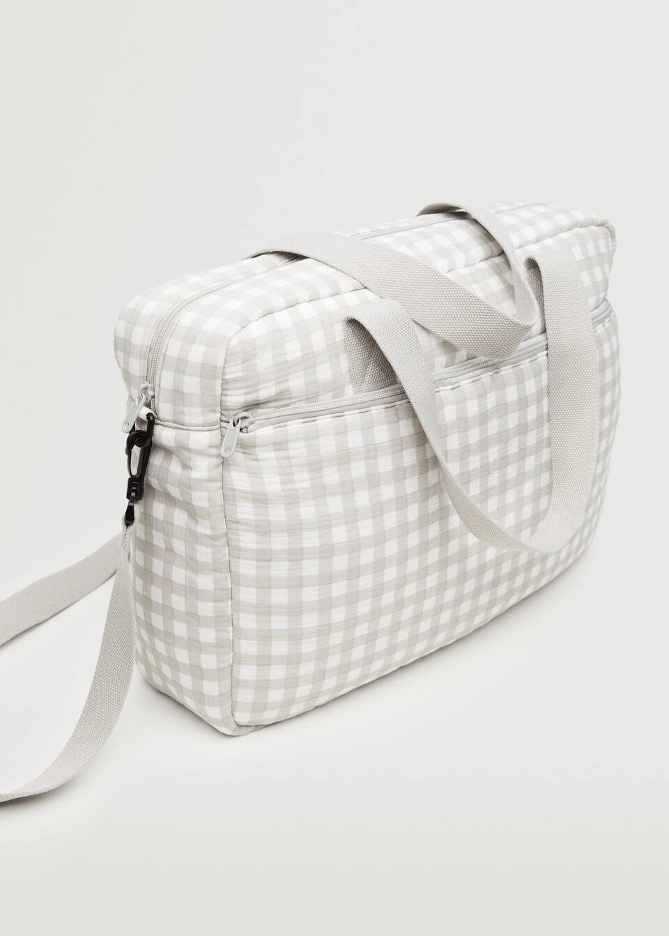 Gingham check bag | MANGO (US)