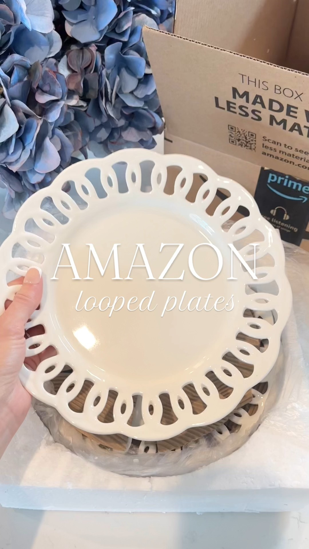 On sale - Amazon looped scalloped plates 
