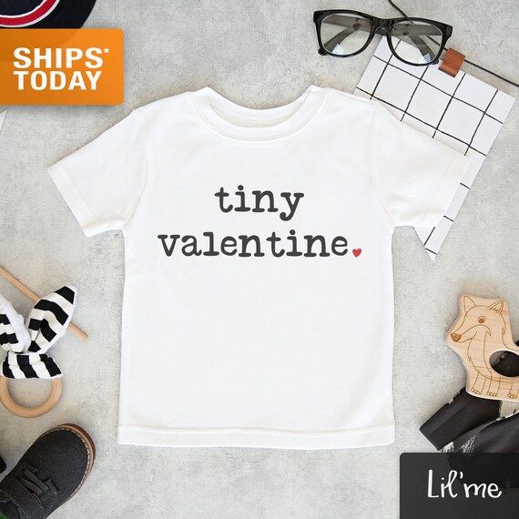 Tiny Valentine Toddler Shirt  Cute Valentines Day Shirt  | Etsy | Etsy (US)