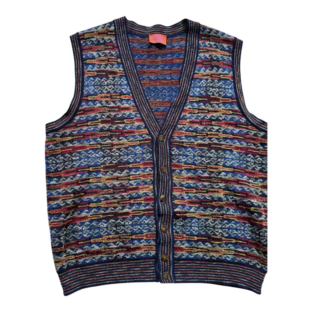 Vintage Missoni Vest Example Wool Knit Multicolour - Etsy | Etsy (US)