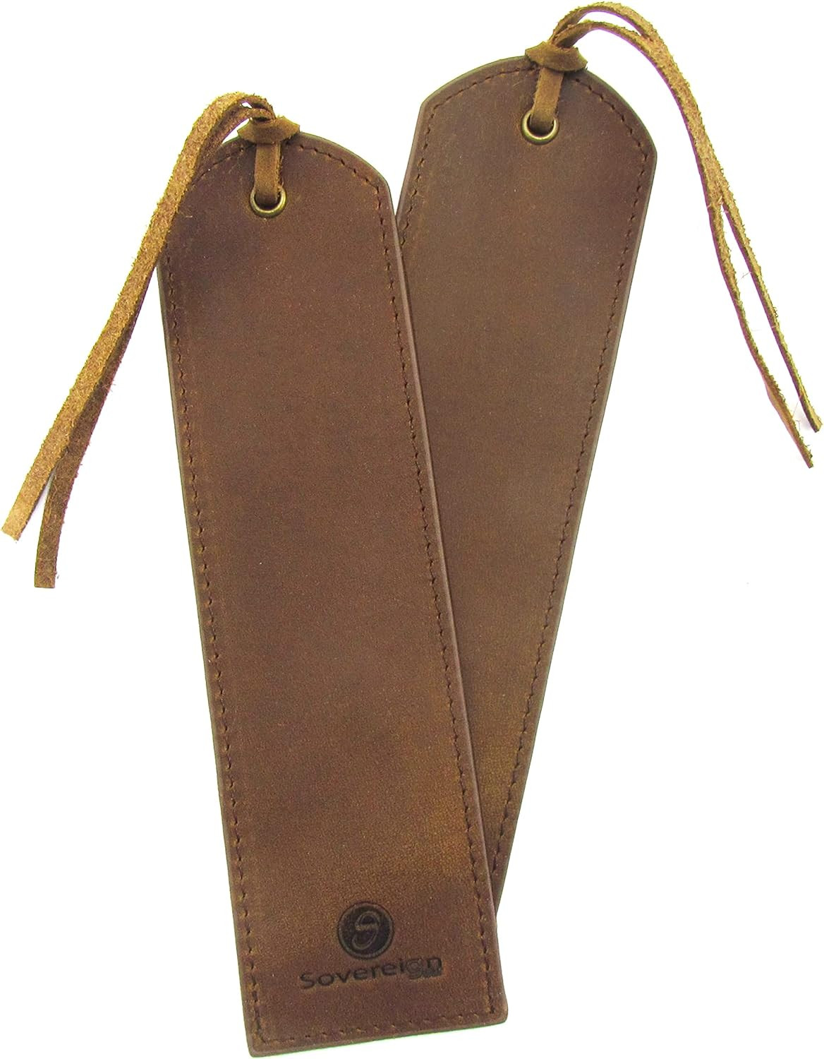 Leather Bookmarks for Men and Women | Quality Brown Mens Bookmark | 2 Smooth Handmade Leather Boo... | Amazon (US)