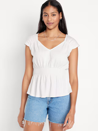 Smocked Waist Top | Old Navy (US)