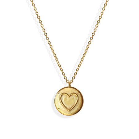 Love Coin Medallion Necklace | Liza Schwartz Jewelry
