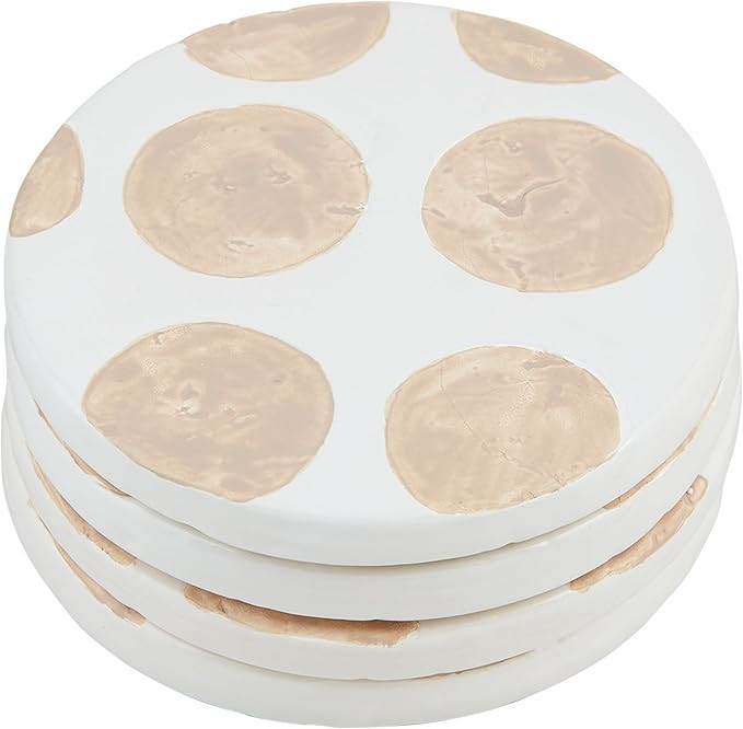 Mud Pie Round Terracotta Coaster, 4" x 4", MULTI | Amazon (US)