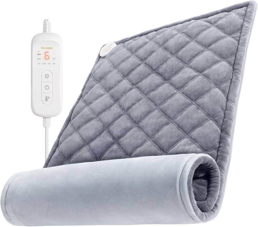 OCOOPA Graphene Heating Pad for Back Pain Relief, First-Ever 8-Layer Ultra Rapid Heat, Extra Larg... | Amazon (US)