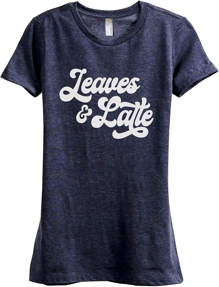 Leaves and Latte Women's Fashion Relaxed T-Shirt Tee | Amazon (US)